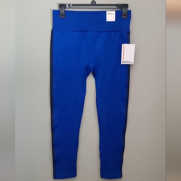 Sports Illustrated Seamless Womens Moisture Wicking 7/8 Ankle Leggings - Picture 2 of 7